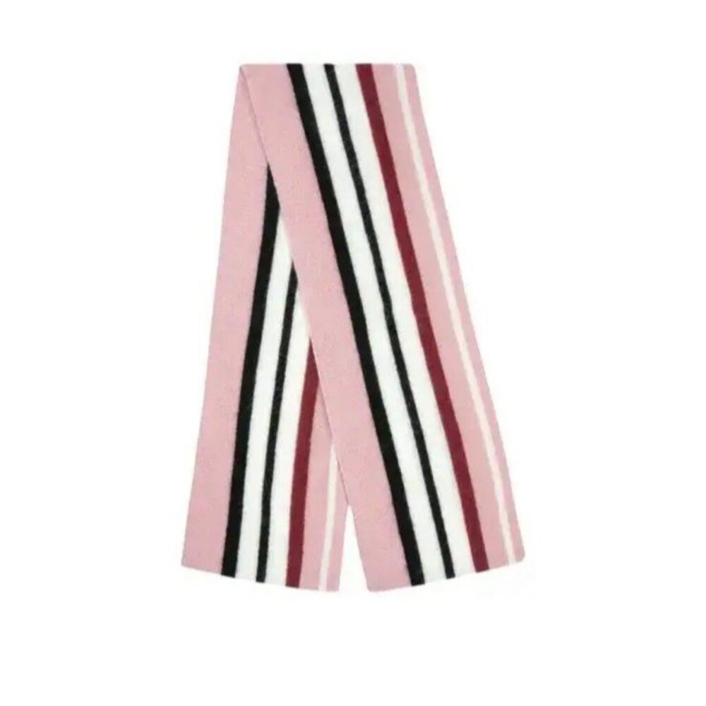 Golf Wang Mohair Wool Blend Stripe Scarf Pink Burgundy Tyler The Creator 76"x12"